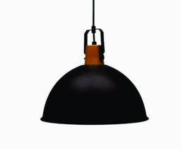 Luminária pendente redonda factory preto/cobre taschibra Luminária pendente redonda factory preto/cobre taschibra