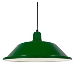 Luminária Pendente Retrô Preto Ou Verde 1 Lamp. - Nobre