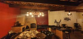 Luminária Pendente Roda de Carroça Rústico