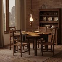 Luminária Pendente Roma Imbuia - Madelustre