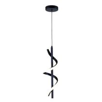 Luminária Pendente Sintonia Espiral LED 18W 3 Cores em 1 Bivolt Cor:PretoVoltagem:110V/220V - Bivolt
