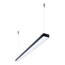 Luminária Pendente Slim Preta 117cm Led 45W 6500K Bivolt