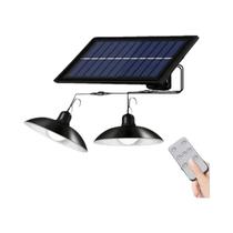 Luminária Pendente Solar Dupla com Controle Remoto - LED para Interiores e Exteriores
