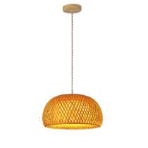 Luminaria Pendente Sumatra Fibra Bambu Rustico 60W E27 GMH
