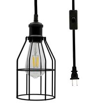 Luminária pendente suspensa Creative Hobbies Vintage Matte Black
