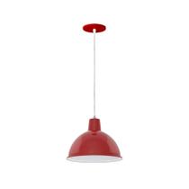 Luminária Pendente Taschibra Design TD 820 1XE27 Vermelha