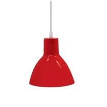 Luminária Pendente Taschibra TD-622/1 E-27 Vermelha Luminária Pendente Taschibra TD-622/1 E-27 Vermelha