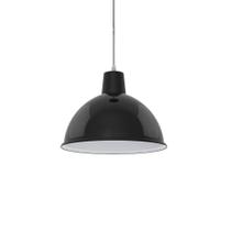 Luminária pendente taschibra td 820 preto/amarelo/vermelho