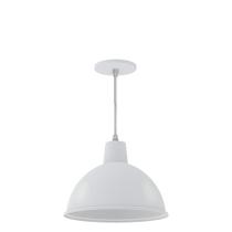 Luminária pendente taschibra td 821 branco fosco
