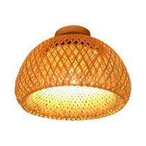 Luminária Pendente Tecida De Bambu Chinês Artesanal Para Fazenda Música Restaurante Pequena Sala De