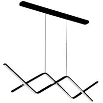 Luminária Pendente Teto 110Cm X 92Cm Linear Dupla Wave Raio