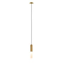 Luminária Pendente Teto Cama Sala Dourado Cristal 26cm GU10 - TKS Luminária Pendente Teto Cama Sala Dourado Cristal 26cm GU10 - TKS