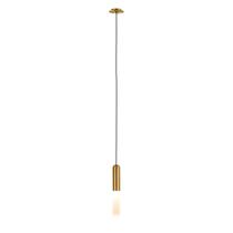 Luminária Pendente Teto Cama Sala Dourado Cristal 26cm GU10 - TKS