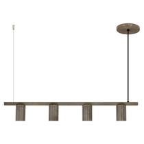 Luminária Pendente Teto Trilho Mesa Jantar Bronze 80cm