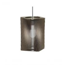 Luminária Pendente Tower MDF Bivolt 100W Interna e Externa Marrom Lenobre