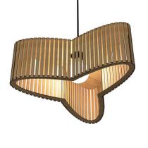Luminária Pendente Trevo Modelo Ripado -