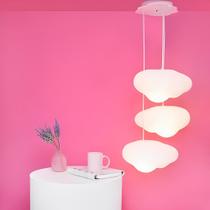 Luminária Pendente Trio de Nuvens Cotton Cloud Luminária Pendente Trio de Nuvens Cotton Cloud