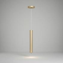 Luminária Pendente Tubo 40cm 1 Lamp. - Juni 127/220v Champanhe