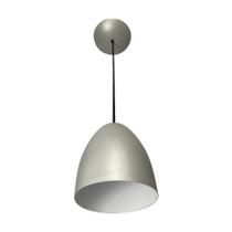 Luminária Pendente Utron Alumínio Bell Cavo 12Cm Cinza