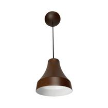 Luminária Pendente Utron Alumínio Bell Vexo 12Cm Marrom Luminária Pendente Utron Alumínio Bell Vexo 12Cm Marrom
