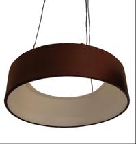 Luminária Pendente Vênnus Marrom Led 3000k - Forma Da Luz