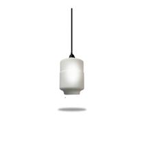 Luminária Pendente Vidro Botijão Opalino - Luminária Pendente Vidro Botijão Opalino -