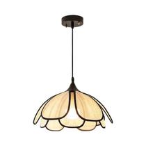 Luminária Pendente Vintage De Lótus Tecida À Mão E27 Para Sala De Jantar, Quarto E Sala De Estar