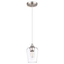 Luminária pendente VONLUCE em níquel escovado com cabo ajustável