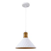 Luminária Pendente WHITE & GOLD CIRCLES 40W - Nitrolux Luminária Pendente WHITE & GOLD CIRCLES 40W - Nitrolux