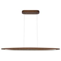 Luminária pendente YISDESIGN 39 LED de madeira 24W regulável em nogueira
