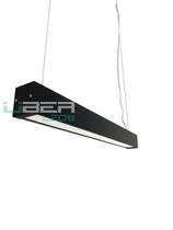 Luminária Perfil Pendente para 1 Tubular 60cm - Preto