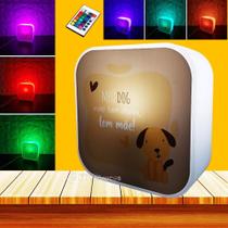Luminária Personalizada Com Frases Cachorro E Efeitos Luz Led RGBW - 10010885