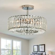 Luminária Piepooye Semi Flush Crystal Chandelier 38x26 cm