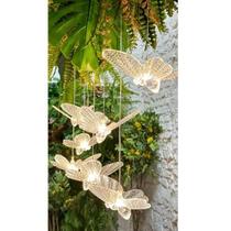 Luminaria Pingente c/8 Borboletas Led
