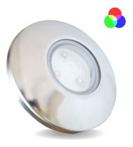 Luminaria Piscina Rgb Inox 9watts 96mm Ilumina 12m²