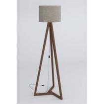 Luminaria Piso 1.6 tripe integra Finger Abajur Cúpula Off White