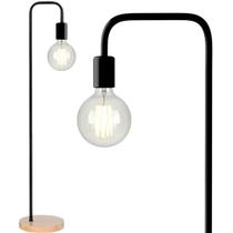 Luminária Piso Coluna 163cm Pedestal Chão Metal Minimalista E27 Gimpo KJTD-722-PRETO