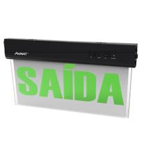 Luminária Placa Saída de Emergência 1w 40Lm Bivolt 6000K Avant