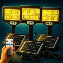 Luminária Placa Solar 300W Controle Remoto Painel kit 3 Luminária Placa Solar 300W Controle Remoto Painel kit 3