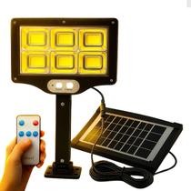Luminária Placa Solar Quadrada 300W Controle Remoto Painel Luminária Placa Solar Quadrada 300W Controle Remoto Painel