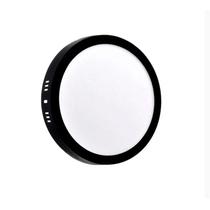 Luminária Plafon 18w LED Sobrepor Redondo Preto Bivolt 6k Luminária Plafon 18w LED Sobrepor Redondo Preto Bivolt 6k