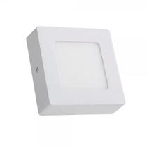 Luminária Plafon 6W LED Quadrado Sobrepor 3000K