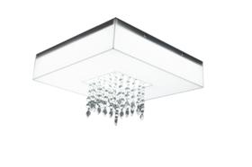 Luminária plafon acrílico leitoso c/espelho rec cristal35x35 Luminária plafon acrílico leitoso c/espelho rec cristal35x35