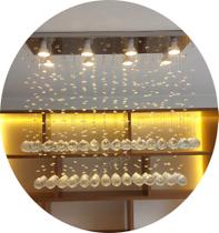 Luminária Plafon Cristal Acrílico Espelhado Lindo Luminária Plafon Cristal Acrílico Espelhado Lindo