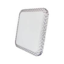 Luminária Plafon Cristal LED Sobrepor Quadrado 18W 3000K Demi 13432