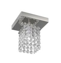 Luminária Plafon De Cristal Quadrado 12cm Balcão Bancada Passa Prato Corredor Luminária Plafon De Cristal Quadrado 12cm Balcão Bancada Passa Prato Corredor