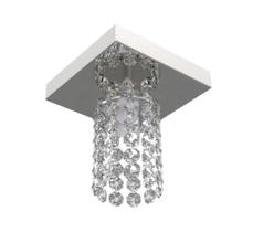 Luminária Plafon De Cristal Redondo 12cm Balcão Bancada Passa Prato Corredor Luminária Plafon De Cristal Redondo 12cm Balcão Bancada Passa Prato Corredor