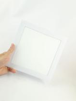 Luminária plafon de embutir LED 18W quadrado Branco Frio 6500k