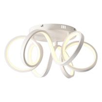 Luminária Plafon De Sobrepor Anéis Moderno 55w 3 Em 1