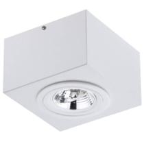 Luminária Plafon de Sobrepor Branco para Teto Bivolt Aluzinc Ar70 Gu10 Box Dital Luminária Plafon de Sobrepor Branco para Teto Bivolt Aluzinc Ar70 Gu10 Box Dital